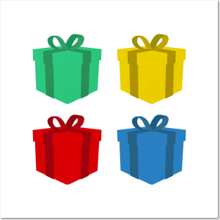 Colorful gift boxes Posters and Art